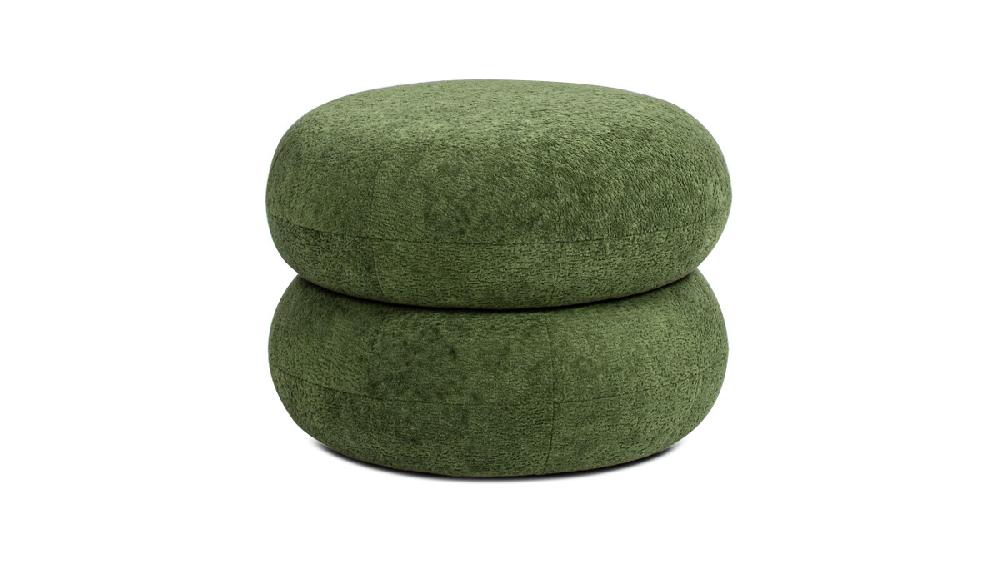 jennifer taylor home Nest 19.5" Low Round Upholstered Ottoman Moss Green jennifer taylor home Nest 19.5" Low Round Upholstered Ottoman Moss Green