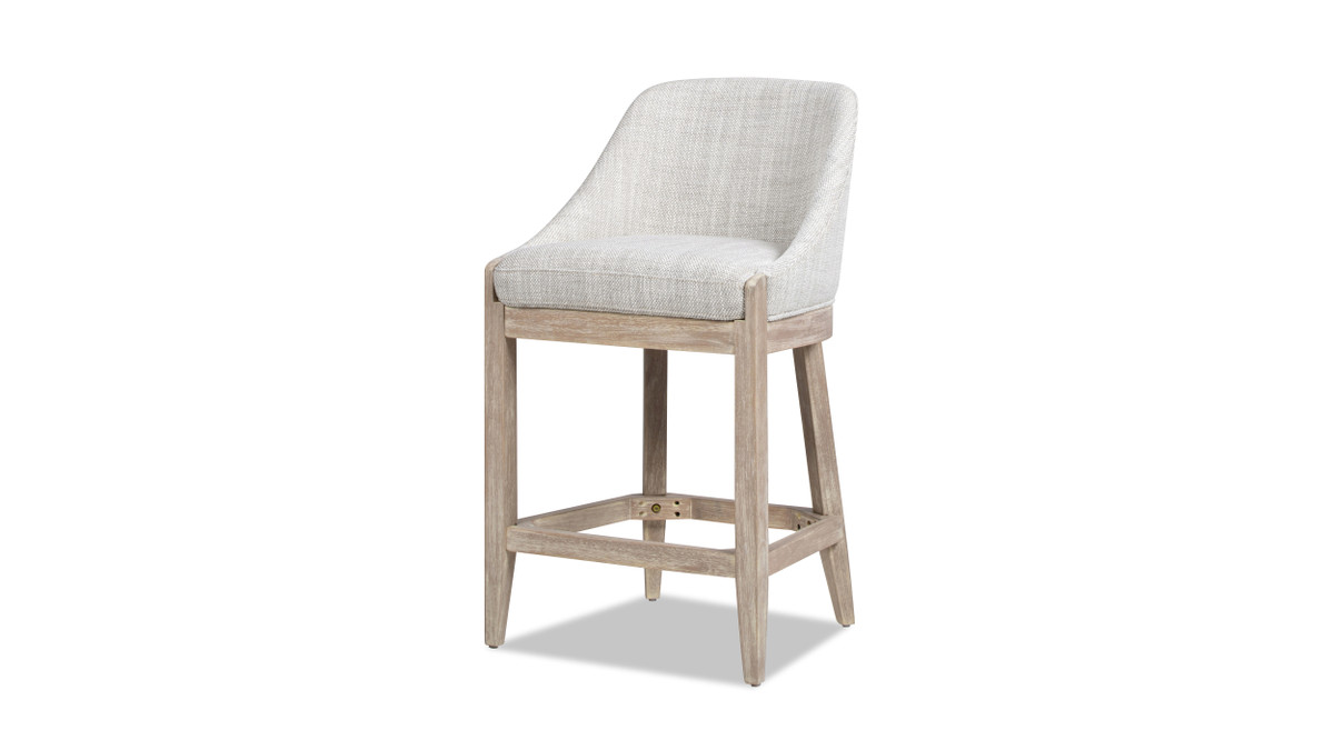 jennifer taylor home Newport 26.5" Coastal Curved Back Upholstered Counter Stool Two-Tone Neutral Gray jennifer taylor home Newport 26.5" Coastal Curved Back Upholstered Counter Stool Two-Tone Neutral Gray