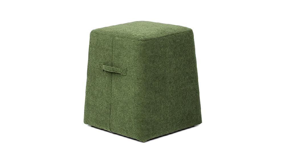 jennifer taylor home Oliver 16" Tapered Square Upholstered Ottoman Moss Green