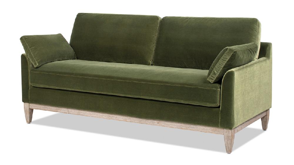 Jennifer Taylor Home Pasadena 75.5" Modern Farmhouse Sofa Olive Green