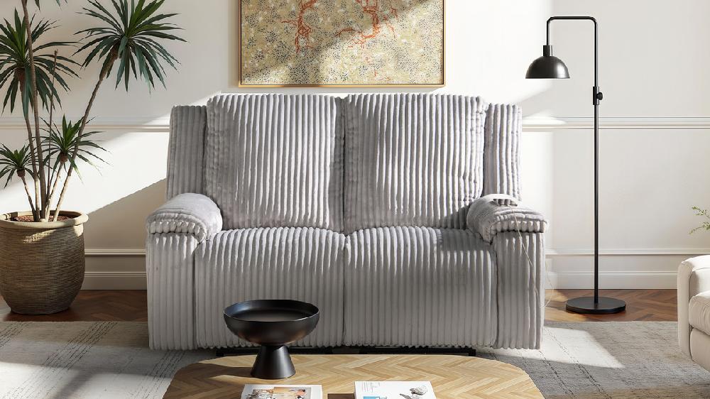 Jennifer Taylor Home Philip 62" Power Motion Recliner Loveseat Sofa