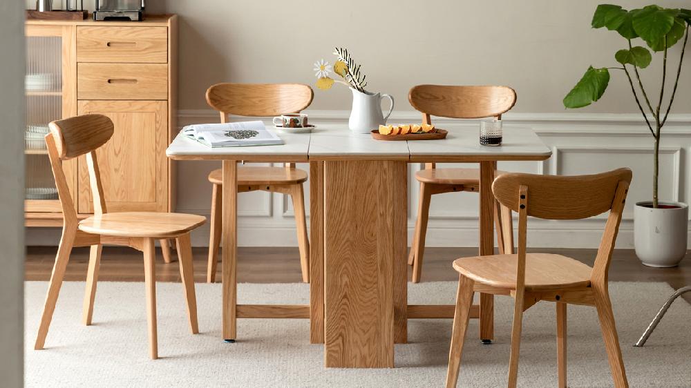 Jennifer Taylor Home Remi Natural FAS Grade Oak Wooden Dining Chair