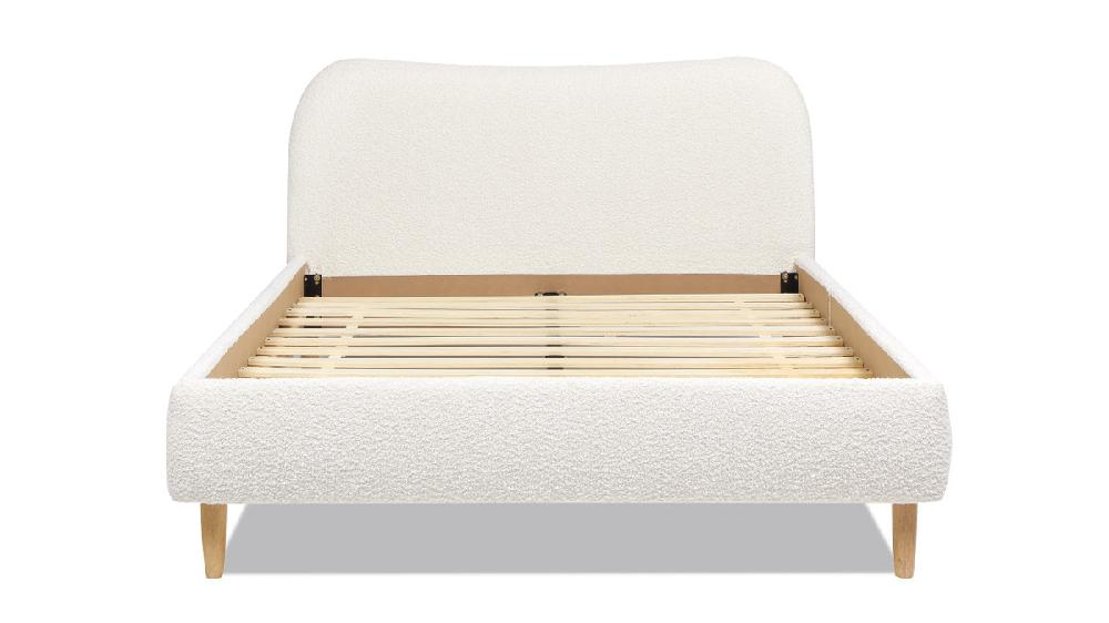 Jennifer Taylor Home Roman Curved Headboard Upholstered Platform Bed