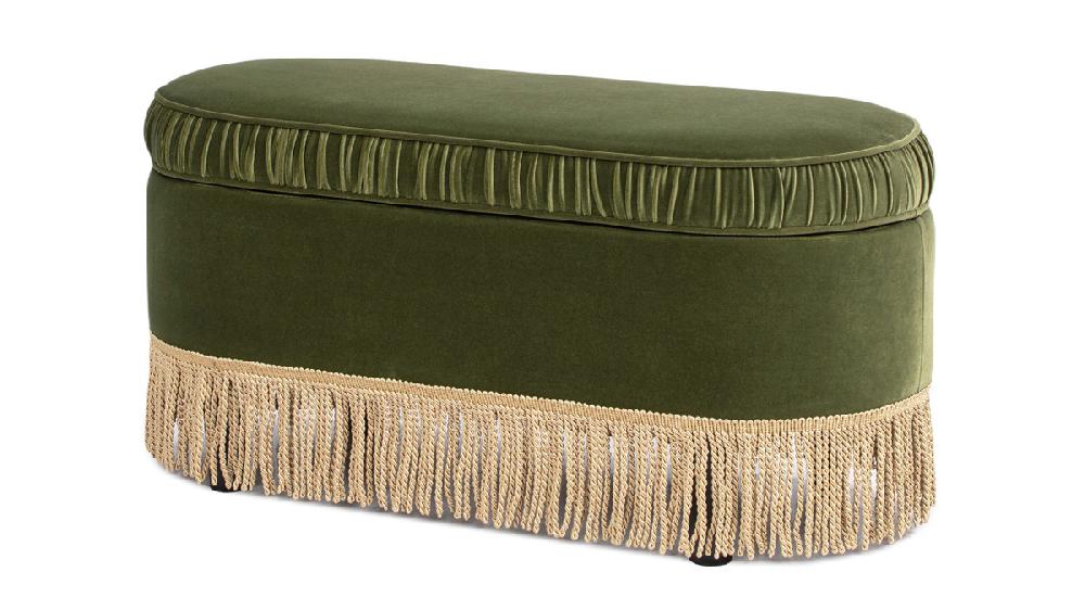 jennifer taylor home Serena 38" Oval Storage Bench Ottoman Olive Green jennifer taylor home Serena 38" Oval Storage Bench Ottoman Olive Green