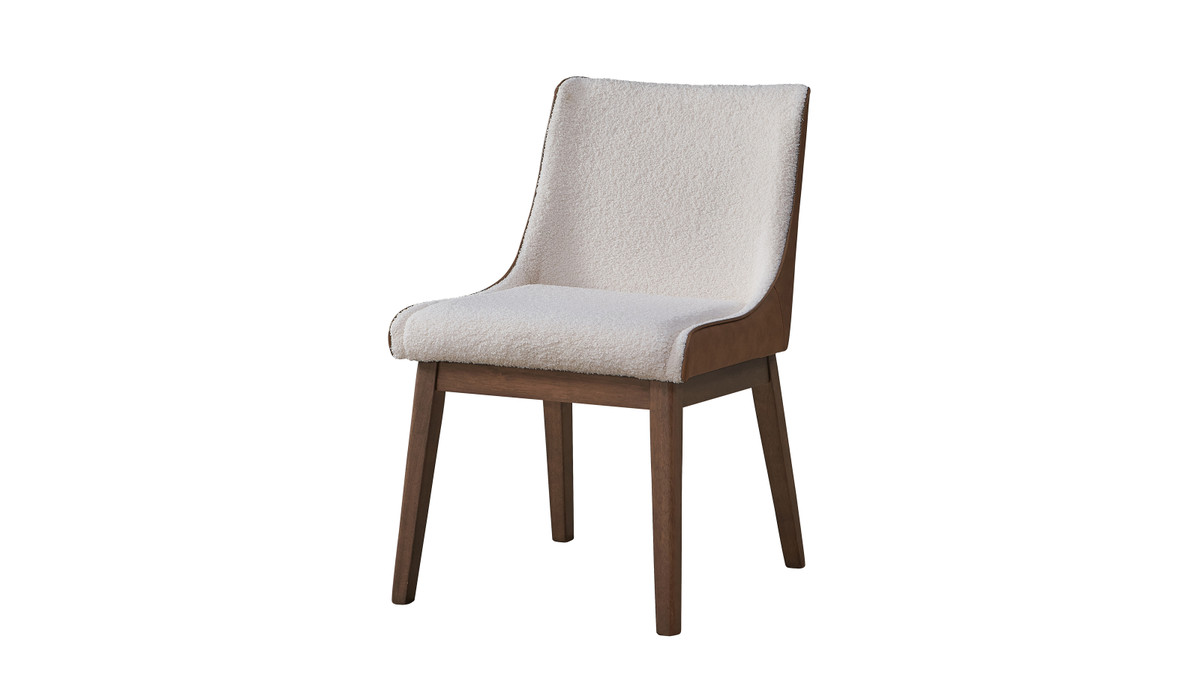 jennifer taylor home Sienna 25" Bouclé and Faux Leather Side Chair Set of 2 jennifer taylor home Sienna 25" Bouclé and Faux Leather Side Chair Set of 2