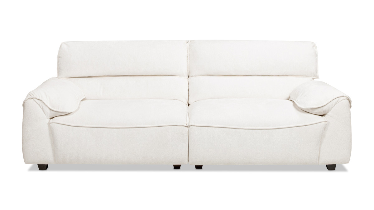 jennifer taylor home Sorrento 90.5" Modular 2-Piece Sofa Crème Off-White