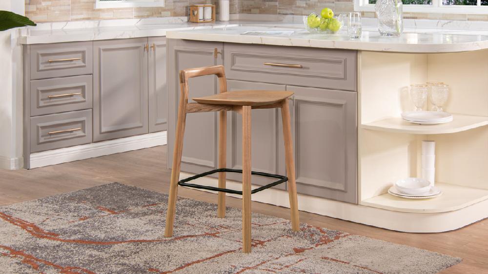 Jennifer Taylor Home Sven 26.5" Modern Minimalist Low Back Wood Counter Stool Natural Blonde