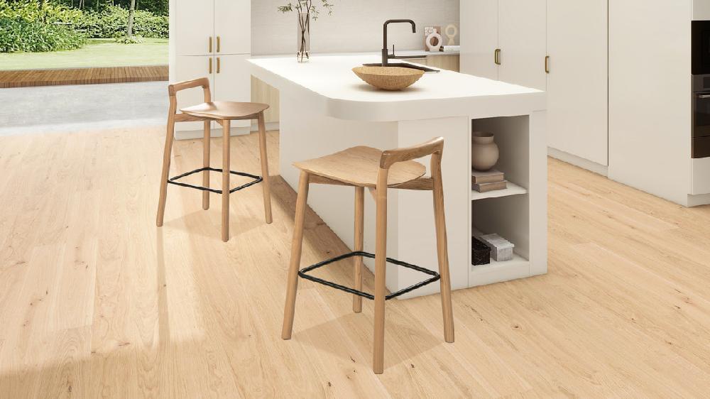 Jennifer Taylor Home Sven 26.5" Modern Minimalist Low Back Wood Counter Stool Natural Blonde