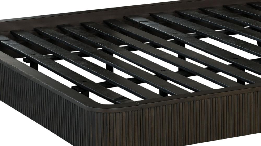 Jennifer Taylor Home Tremont Fluted Wood Frame Platform Bed King Espresso