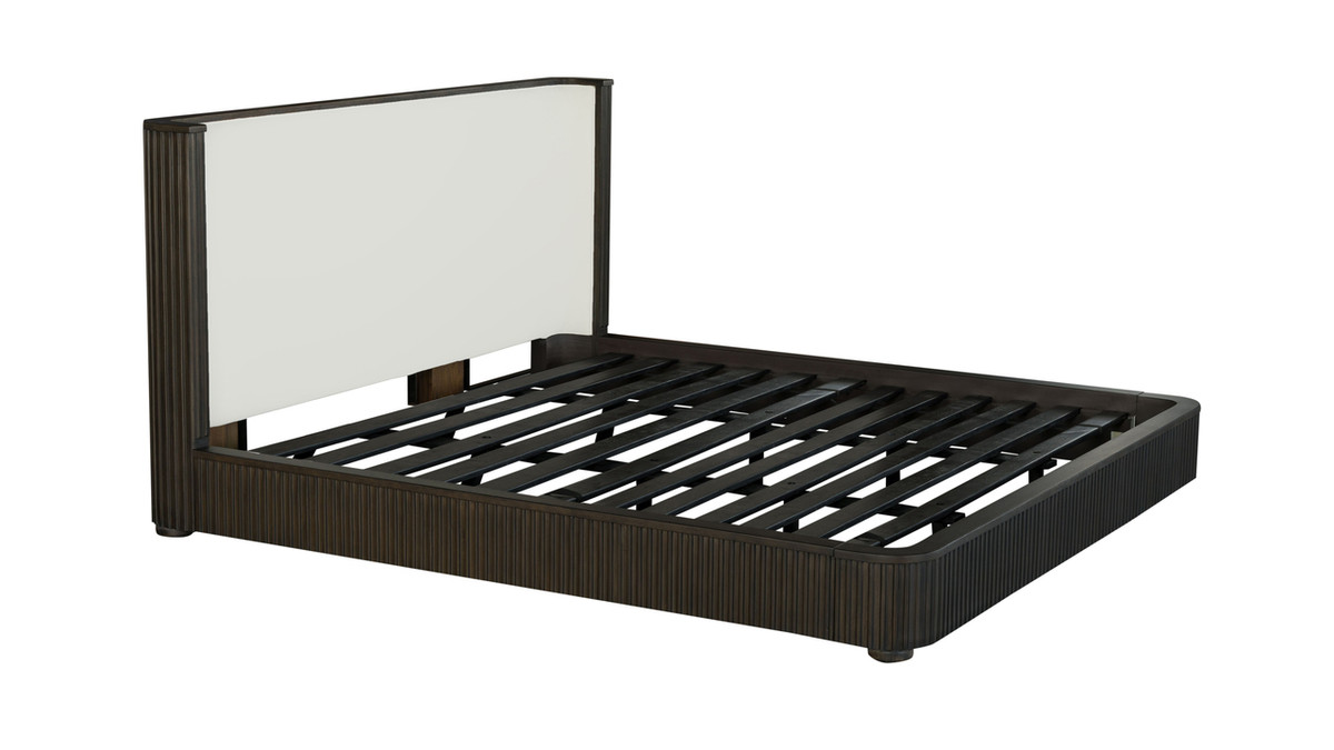 jennifer taylor home Tremont Fluted Wood Frame Platform Bed King Espresso