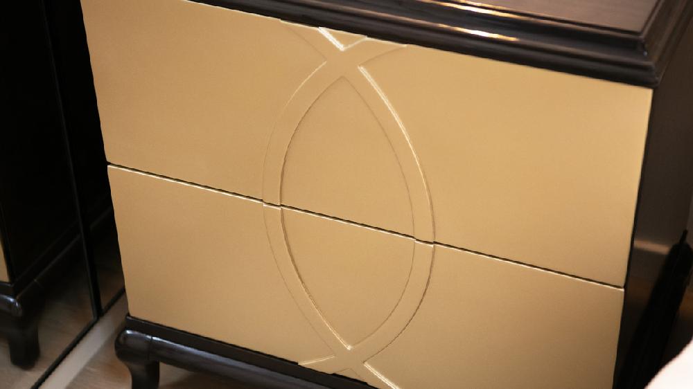 Jennifer Taylor Home Verona 23" Wide Contemporary Glam Storage Side Table Espresso Black & Soft Gold