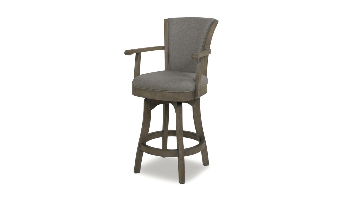 jennifer taylor home Williams 27” Swivel Counter Height Bar Stool Heathered Grey