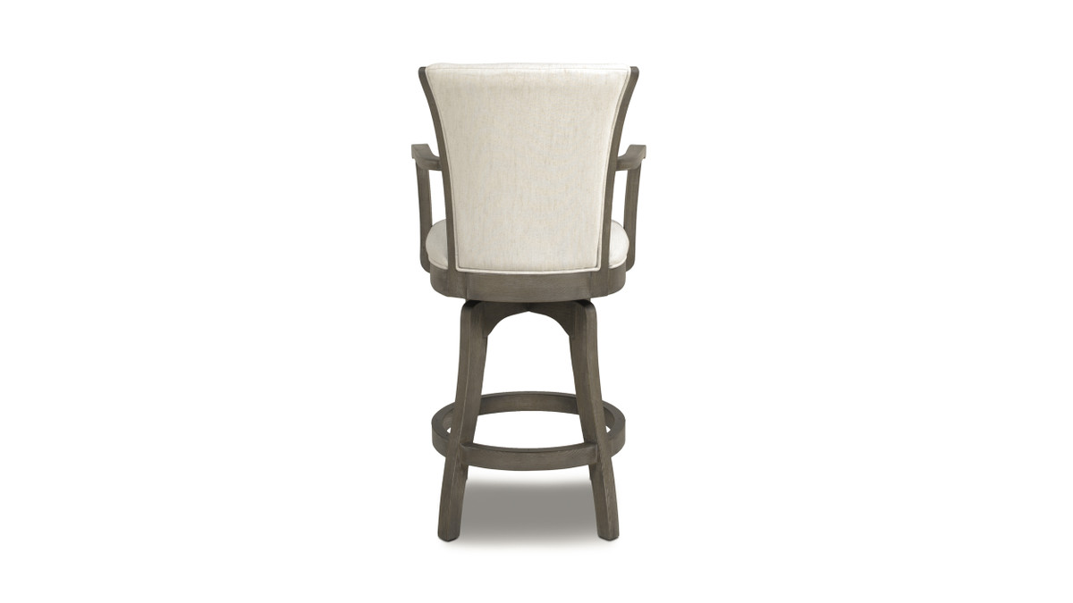 Jennifer Taylor Home Williams 27” Swivel Counter Height Bar Stool Natural White