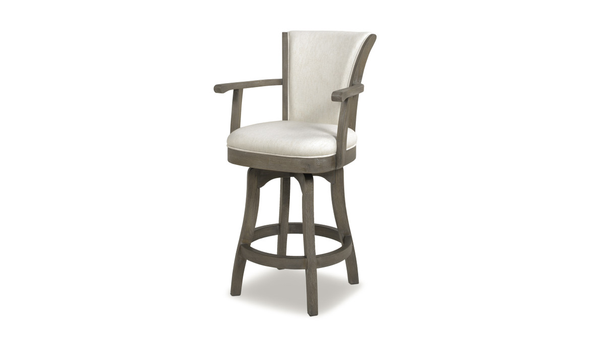 jennifer taylor home Williams 27” Swivel Counter Height Bar Stool Natural White