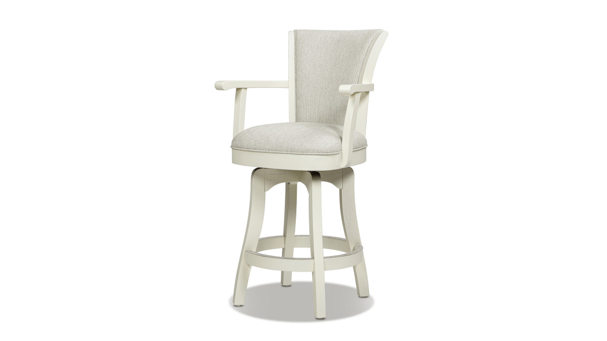 jennifer taylor home Williams 27” Swivel Counter Height Bar Stool with White Oak Wood Frame White Pepper jennifer taylor home Williams 27” Swivel Counter Height Bar Stool with White Oak Wood Frame White Pepper