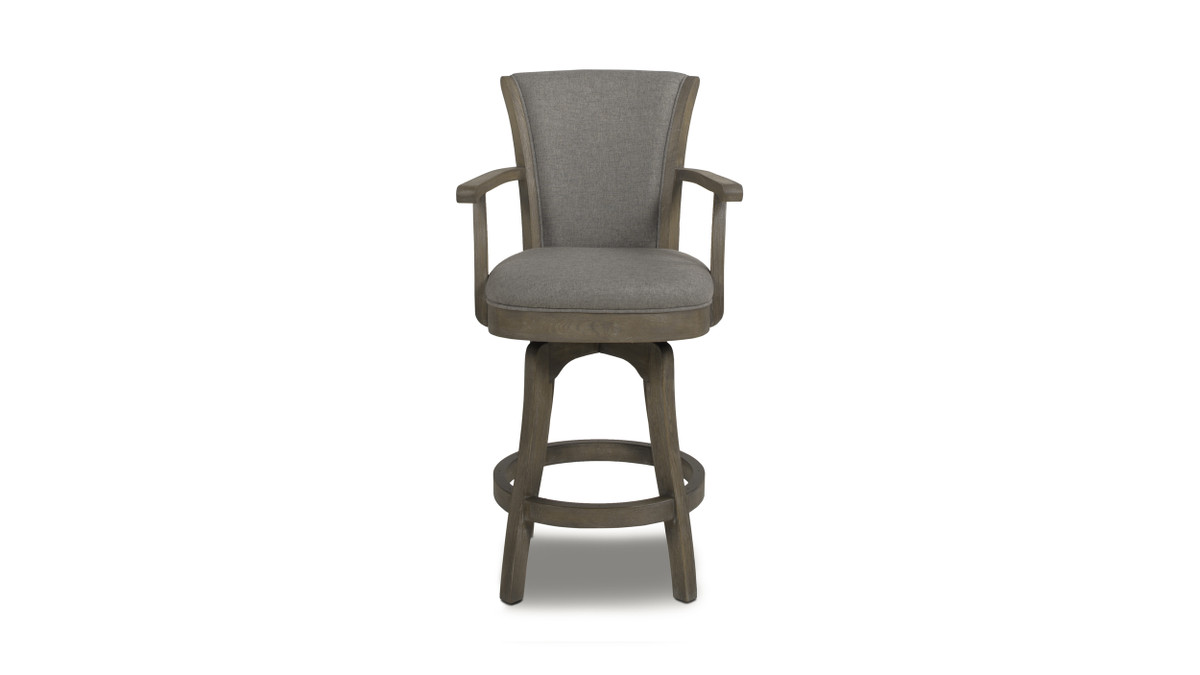Jennifer Taylor Home Williams Swivel Bar Stool And Counter Stool With Armrests