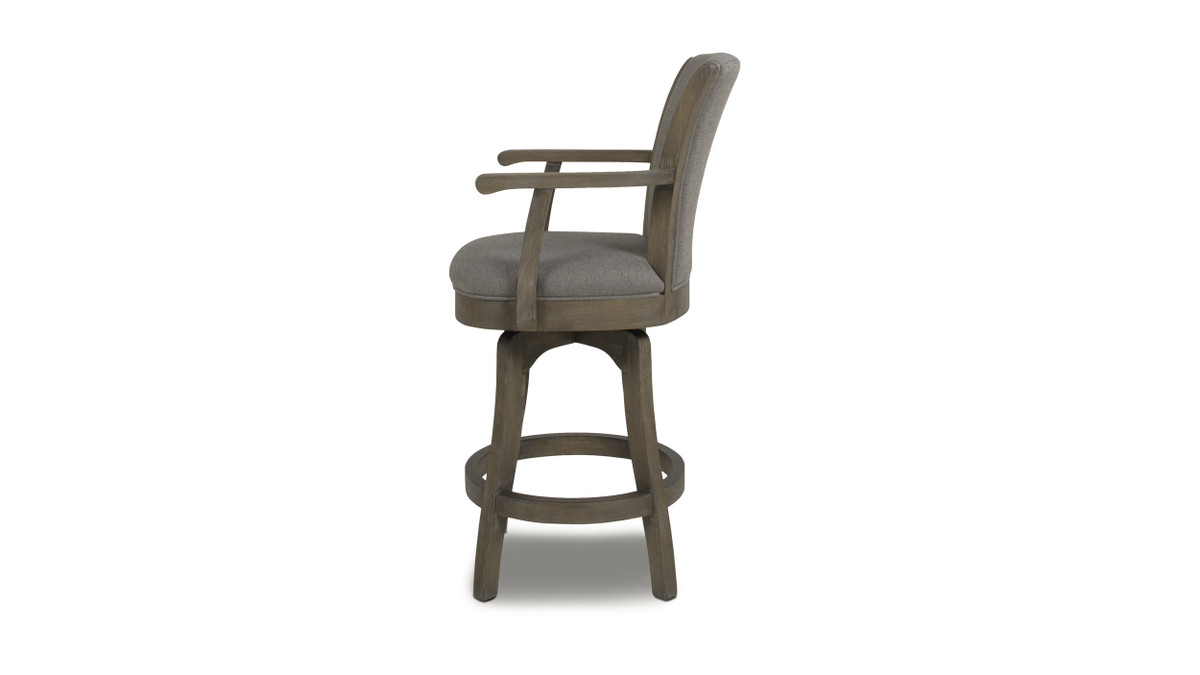 Jennifer Taylor Home Williams Swivel Bar Stool And Counter Stool With Armrests