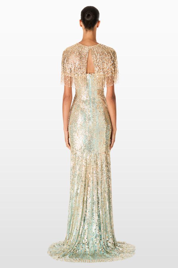 Jenny Packham Almond 2084 Capes LIGHT TURQUOISE 1052