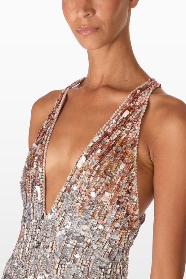 Jenny Packham Brilliance Sequin Dress Dress MORGANITE 2022