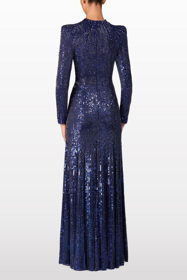 Jenny Packham Aurora Dress LIGHT NAVY 1058