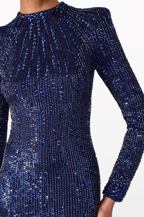 Jenny Packham Aurora Dress LIGHT NAVY 1058