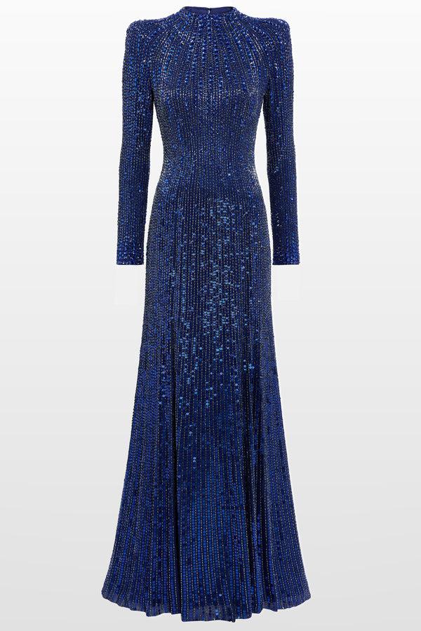 jenny packham Aurora Dress LIGHT NAVY 1058