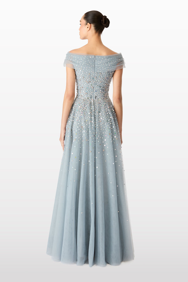 Jenny Packham Bee Dress STEEL BLUE 1008