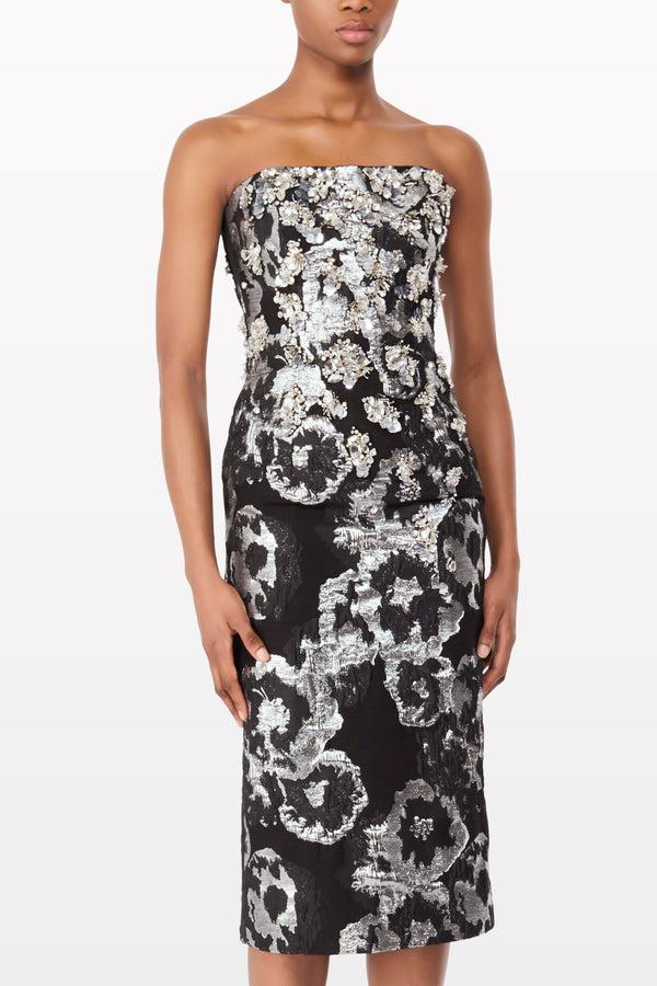 Jenny Packham Black Lotus Dress Liquorice 2033