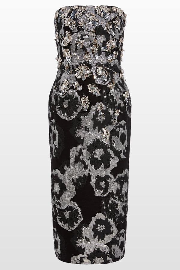 jenny packham Black Lotus Dress liquorice 2033