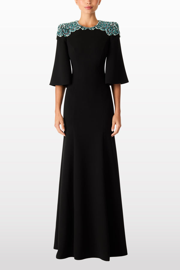 Jenny Packham Daza Dresses LIQUORICE 2033