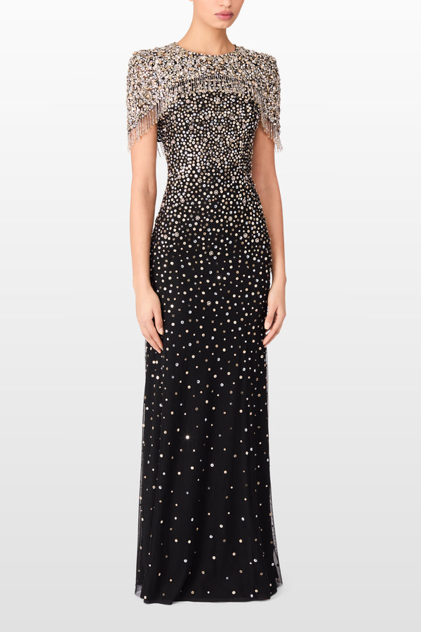 Jenny Packham Esna Dresses LIQUORICE 2033