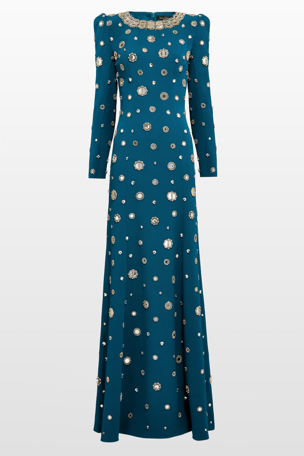 jenny packham Frency Dresses mosaic blue 2029