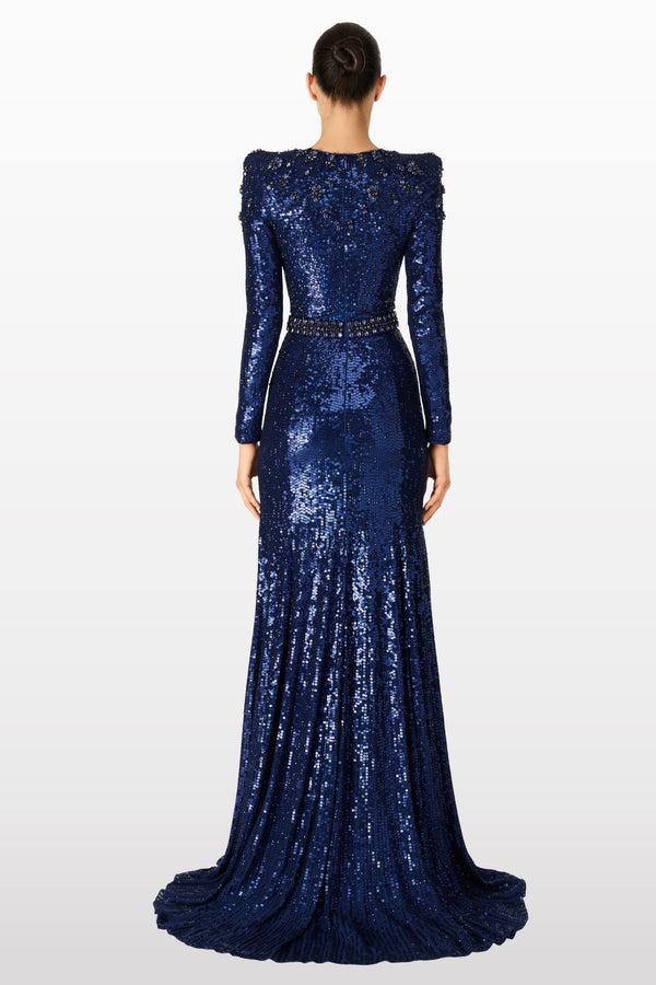 Jenny Packham Georgia Dress LIGHT NAVY 1058