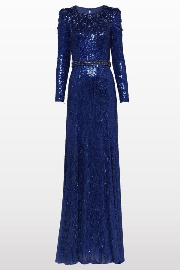 jenny packham Georgia Dress LIGHT NAVY 1058
