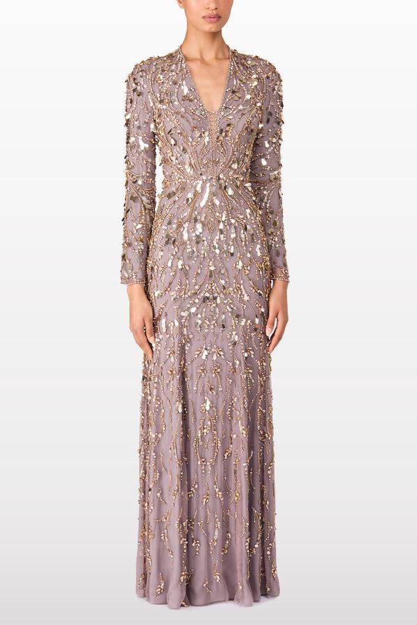 Jenny Packham Kaia Sequin Dress Dress GRANITE 2119