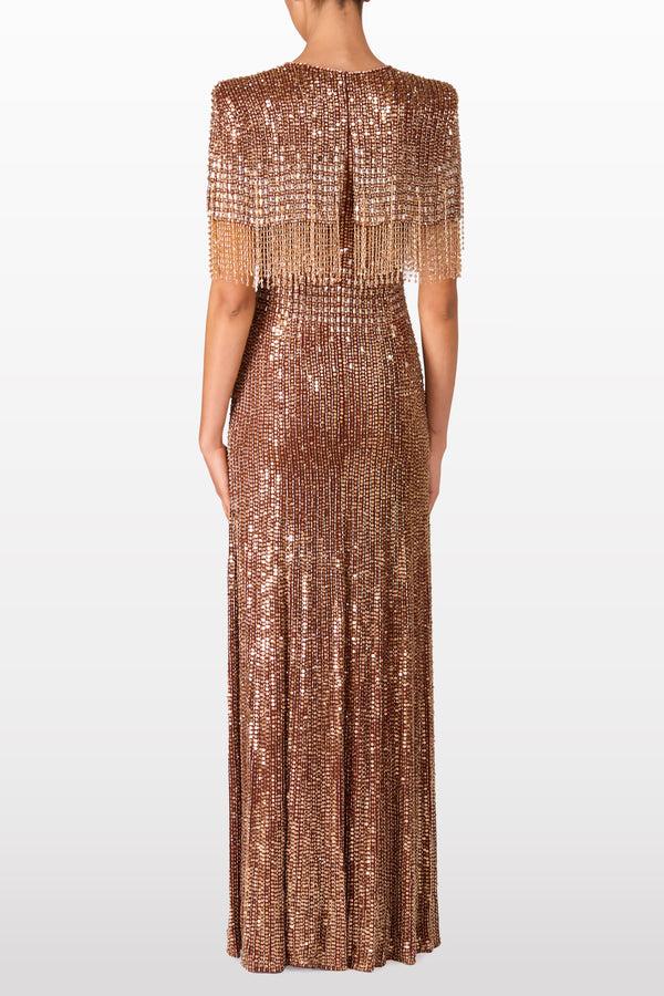 Jenny Packham MAGENTA 1075 Dress BRONZE 1035