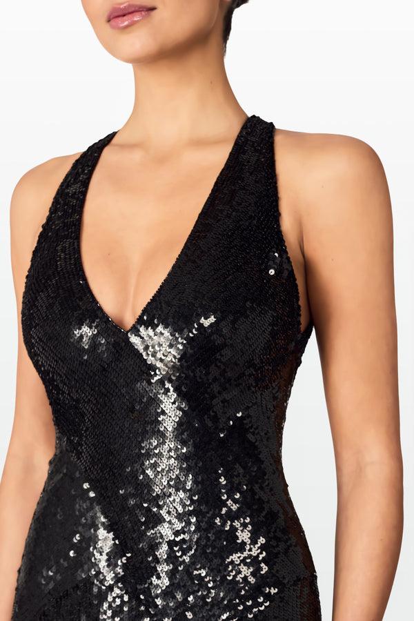 Jenny Packham Night Fever Dress LIQUORICE 2033