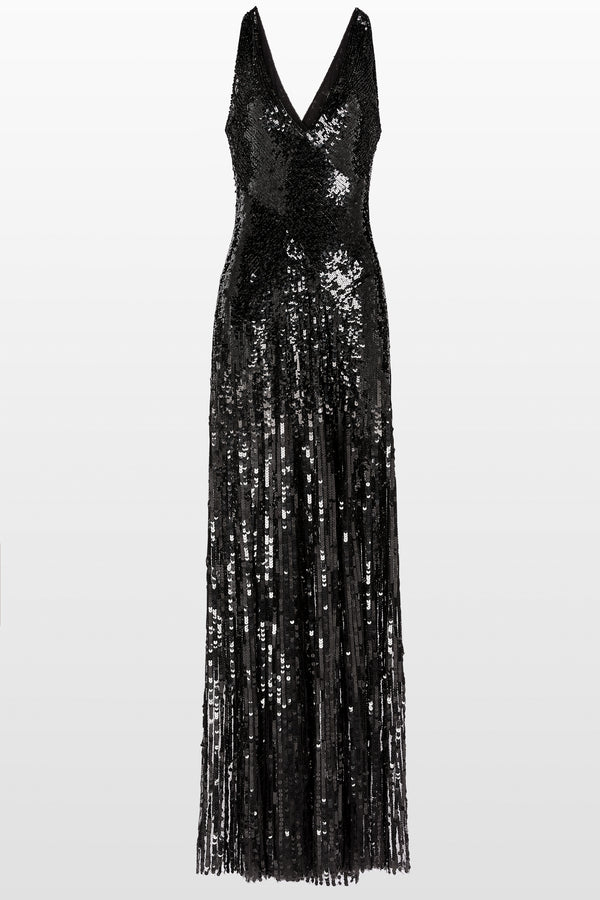 jenny packham Night Fever Dress LIQUORICE 2033