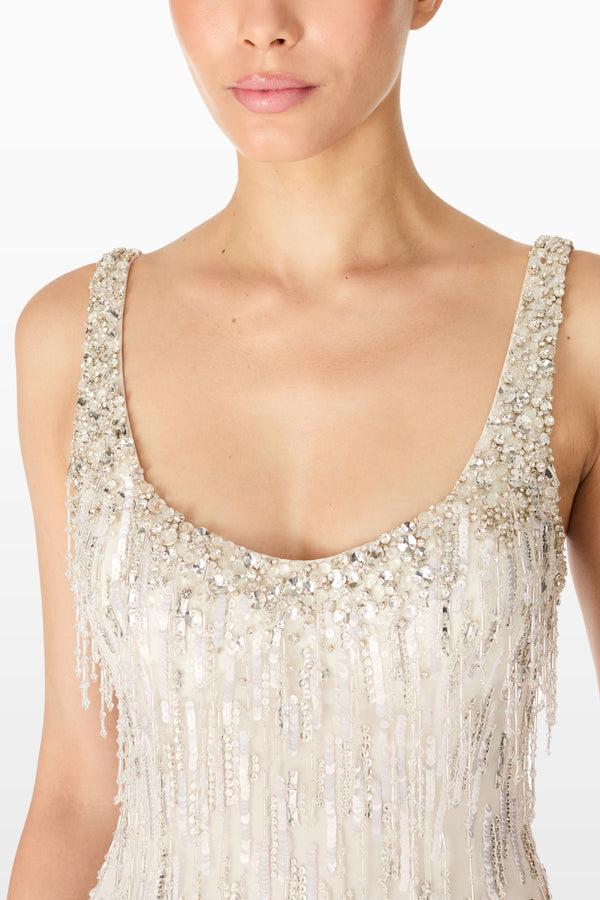 Jenny Packham Shimmer Dresses Ivory 001