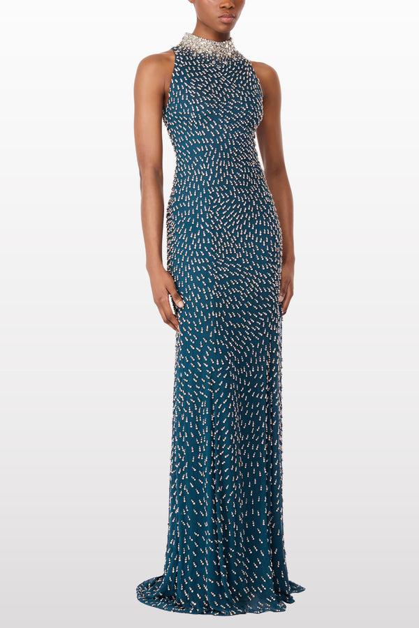 Jenny Packham Sisley Dresses Mosaic Blue 2029