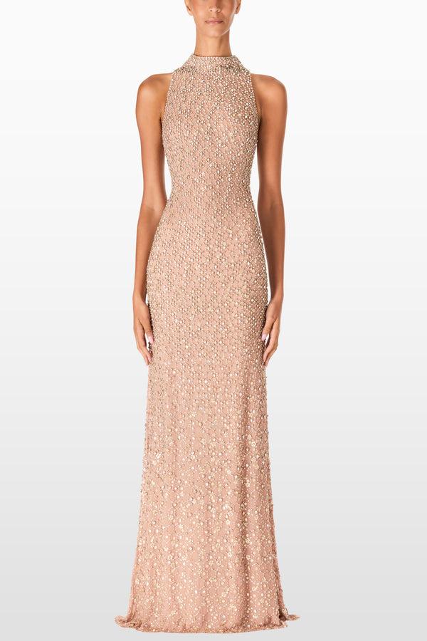 Jenny Packham Juno Floor-Length Dress Dress DESERT SAND 2062