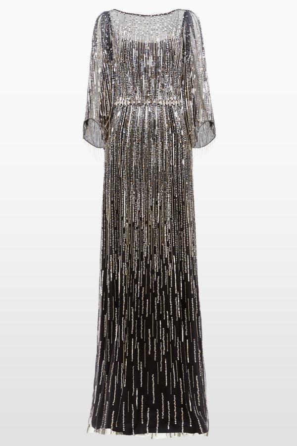 jenny packham LIQUORICE 2033 Dresses LIQUORICE 2033/SILVER 004/GOLD 172