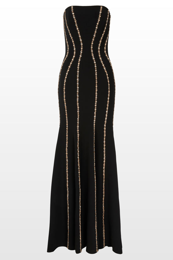 jenny packham LIQUORICE 2033/SILVER 004/GOLD 172 Dress LIQUORICE 2033/SILVER 004/GOLD 172