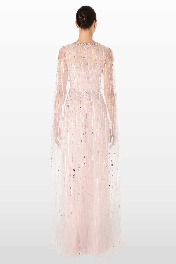 Jenny Packham Lux Blush Pink Gown Dress CONFETTI 222