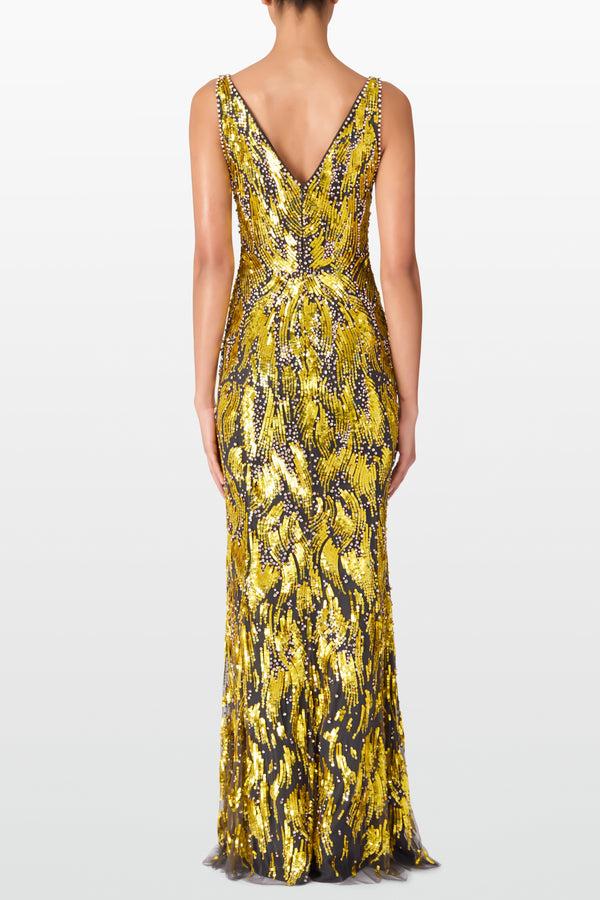 Jenny Packham Marion Dresses Shadow Grey 2060 Gold 127