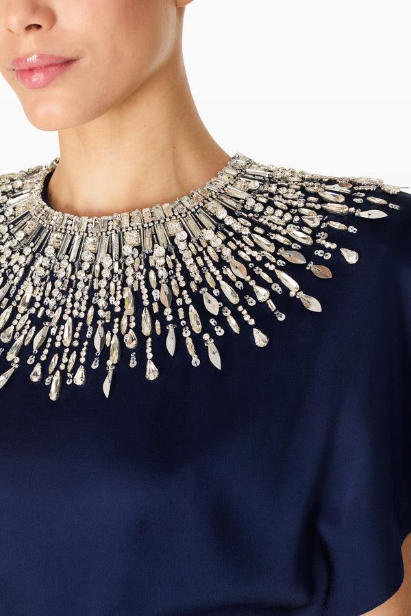 Jenny Packham Palladium Midnight Blue Gown Dress MIDNIGHT KISS 2036