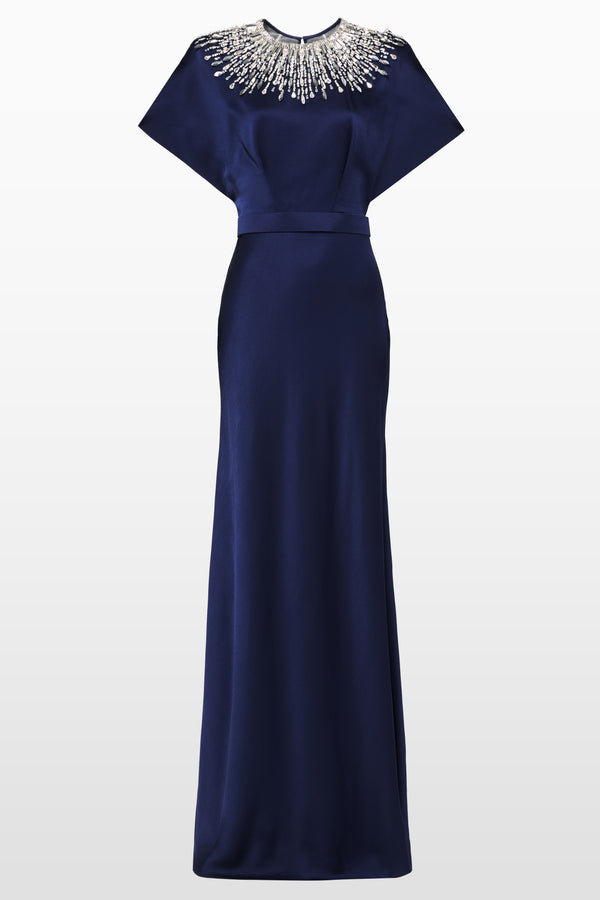 jenny packham Palladium Midnight Blue Gown Dress MIDNIGHT KISS 2036
