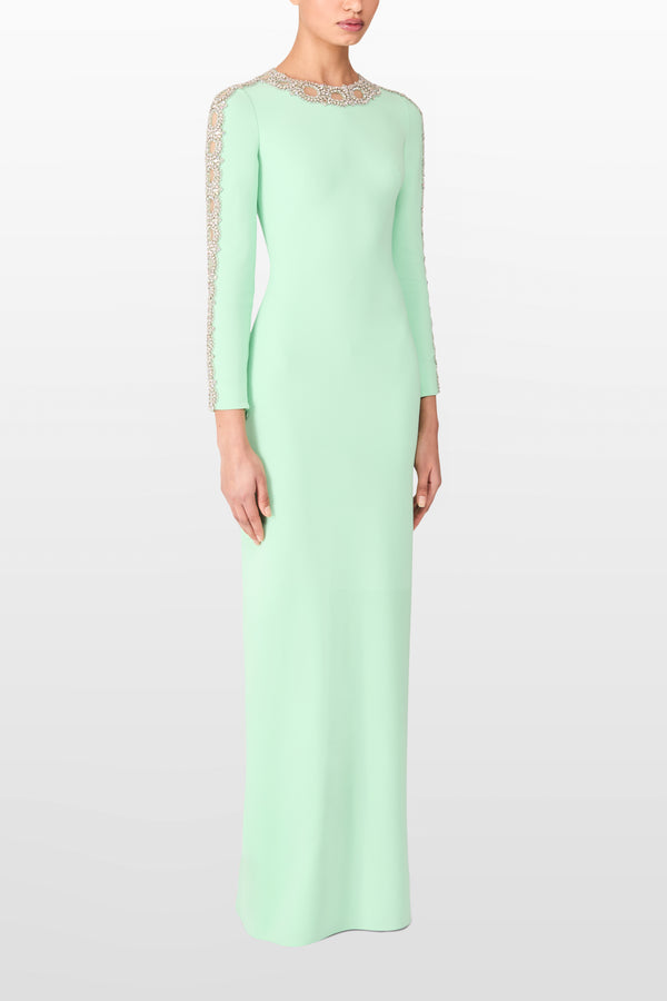 Jenny Packham Penny Longsleeved Formal Dress Dress SPRING GREEN 1024