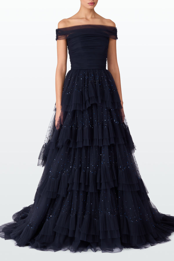 Jenny Packham Queenie Dresses Mockingbird Blue 2117