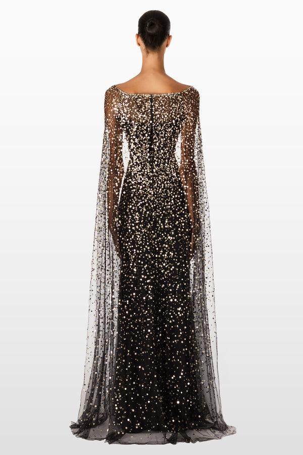 Jenny Packham Roman Sweetheart Neckline Gown Dress LIQUORICE 2033